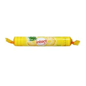 Intact Hroznový cukr s vitaminem C ananas rolička 40 g obraz