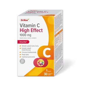 Dr. Max Vitamin C High Effect 1000 mg 30 žvýkacích tablet obraz