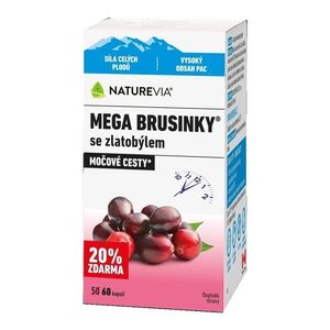 NatureVia Mega brusinky 60 kapslí obraz