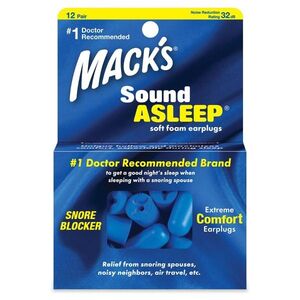 MACKS Sound Asleep špunty do uší 12 párů obraz