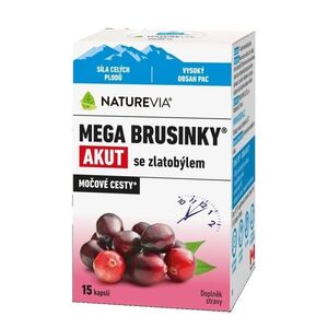 NatureVia Mega brusinky Akut 15 kapslí obraz