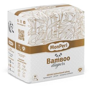 MonPeri Bamboo M 5-9 kg dětské plenky 21 ks obraz