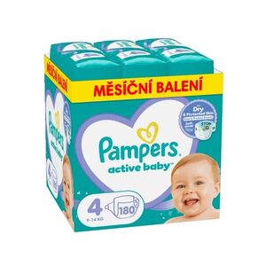 Pampers Active Baby vel. 4 Monthly Pack 9-14 kg dětské pleny 180 ks obraz
