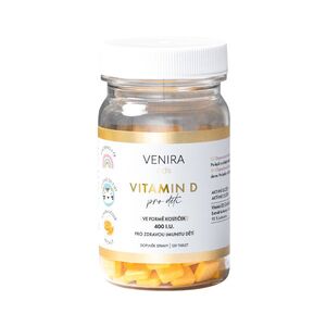 Venira Vitamin D pro děti pomeranč 120 cucavých tablet obraz