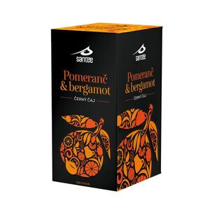Santée Černý čaj pomeranč & bergamot porcovaný čaj 20x1, 75 g obraz