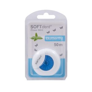 SOFTdent Buttefly Dentální nit s mátou 50 m obraz