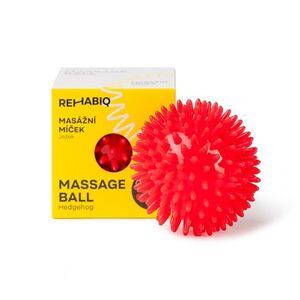 Rehabiq Masážní míček ježek 8 cm 1 ks červený obraz