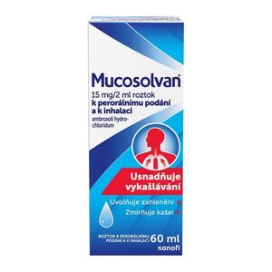 Mucosolvan 15 mg/2 ml roztok 60 ml obraz