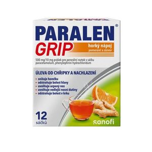 Paralen Grip Horký nápoj pomeranč a zázvor 12 sáčků obraz