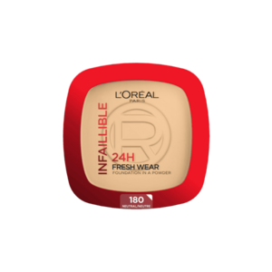 Loréal Paris Infaillible Fresh Wear 24H Foundation in a Powder odstín 180 Neutral make-up v pudru 9 g obraz