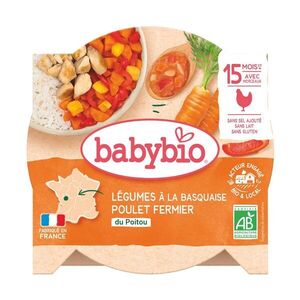 Babybio Zelenina s baskickým kuřetem a rýží 260 g obraz