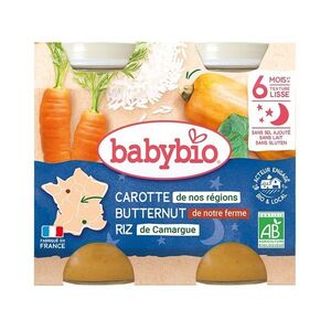 Babybio Mrkev, dýně a rýže 2x200 g obraz