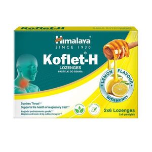 Himalaya Herbals Koflet-H Lemon pastilky s medem 12 ks obraz