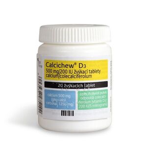 Calcichew D3 500 mg/200 IU 20 žvýkacích tablet obraz