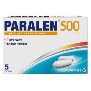 Paralen 500 mg 5 čípků obraz