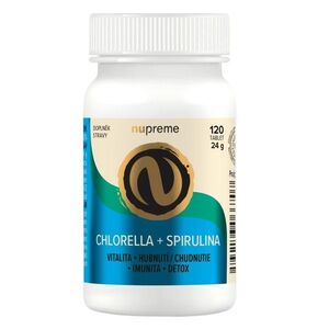 Nupreme BIO Chlorella + Spirulina 120 tablet obraz