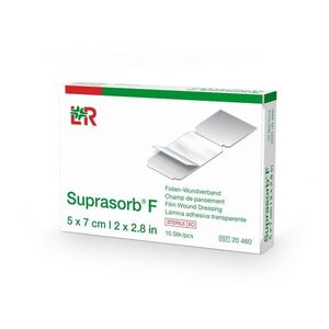 Suprasorb F 5 x 7 cm sterilní foliové krytí 10 ks obraz