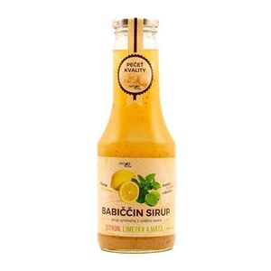 Nature Notea Babiččin sirup ovocný Citron, limeta a máta 500 ml obraz