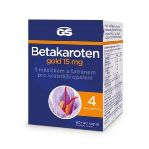 GS Betakaroten gold 15 mg 80+40 kapslí obraz