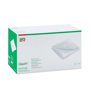 Gazin Gázová komprese hydrofilní sterilní 5 x 5 cm 100 ks obraz