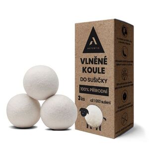 Autentis Vlněné koule do sušičky 3 ks obraz