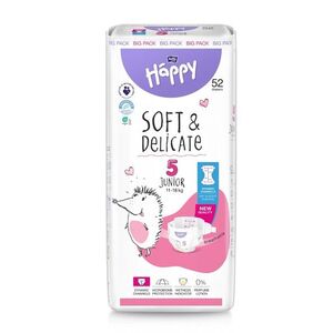 Bella Baby Happy Soft&Delicate 5 Junior 11–18 kg dětské pleny 52 ks obraz