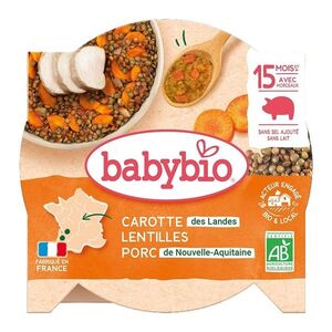 Babybio Vepřové maso s čočkou 260 g obraz