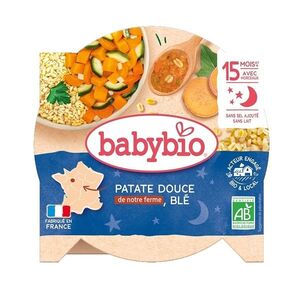 Babybio Sladký brambor, mrkev, cuketa a pšenice 260 g obraz