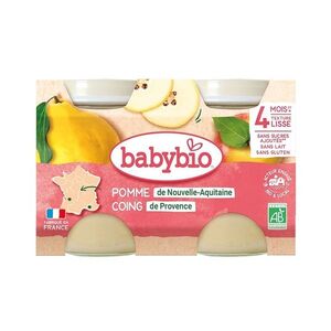 Babybio Jablko a kdoule 2x130 g obraz