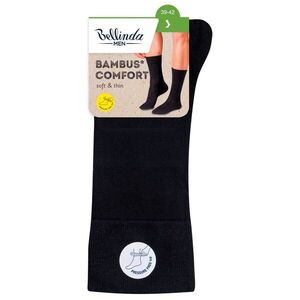 Bellinda BAMBUS Comfort vel. 39–42 pánské ponožky černé obraz