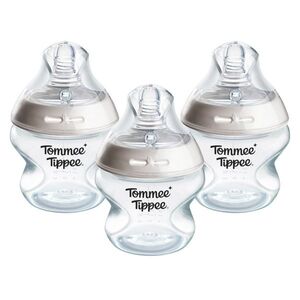 Tommee Tippee Natural Start Samosterilizační kojenecká lahev s Anti-Colic savičkou Pomalý průtok 0m+ 150 ml 3 ks obraz