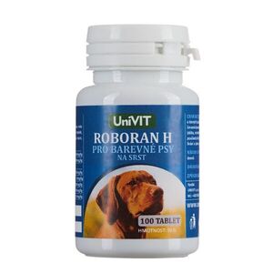 UniVIT Roboran H na srst pro barevné psy 100 tablet obraz
