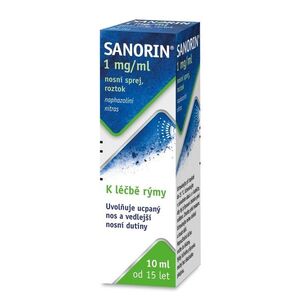 SANORIN 1 mg/ml nosní sprej, roztok 10 ml obraz