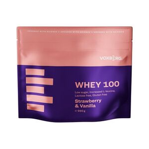 Voxberg Whey Protein 100 990g - jahoda, vanilka obraz