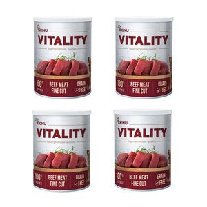 Akinu VITALITY Hovězí jemně krájená svalovina konzerva pro psy 4 x 400 g obraz