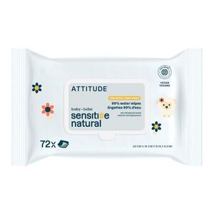 ATTITUDE Sensitive Skin Baby Vlhčené ubrousky s ovsem 72 ks obraz