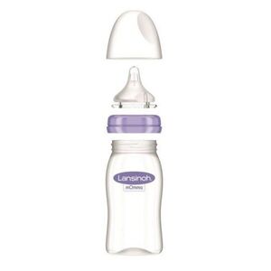 Lansinoh skleněná kojenecká láhev 160ml s NaturalWave TM savičkou (S) obraz