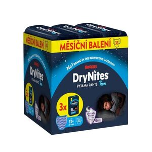 HUGGIES DryNites Natahovací kalhotky pro chlapce 13+ let 48–60 kg JUMBO 3x11 ks obraz