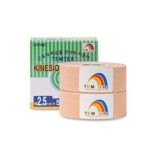 TEMTEX Kinesio tape Classic, béžová tejpovací páska 2 x 2, 5cm x 5m obraz