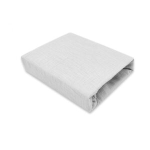 Baby Nellys Mušelínové prostěradlo do postýlky 60 x 120 NATURE double - šedé obraz