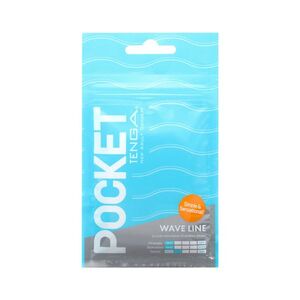 TENGA Jednorázový masturbátor Pocket (7 cm), tyrkysový obraz