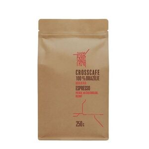 CrossCafe Pražírna 100% Brazil 100% Arabica zrnková káva 250 g obraz