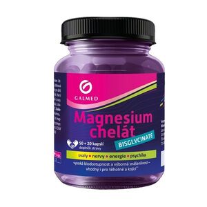Galmed Magnesium chelát Bisglycinate 50+20 kapslí obraz