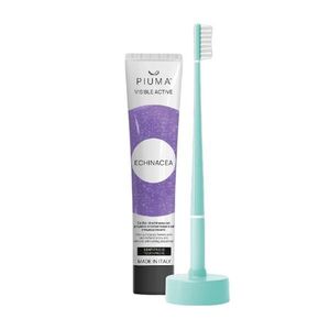 Piuma Dárkový set na péči o zuby s echinaceou 4 ks Aqua Green obraz