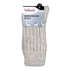 Bellinda NORWEGIAN teplé ponožky vel. 35/38 1 pár béžové obraz