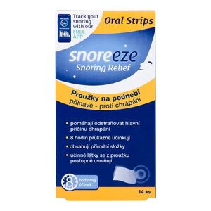 SNOREEZE Proužky na podnebí proti chrápání 14 ks obraz