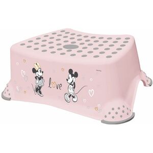 Keeeper Stolička, schůdek s protiskluzovou funkcí - Minnie Mouse, růžový obraz