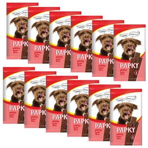 Akinu PAPKY Hovězí plátky pamlsek pro psy 12 x 12 ks obraz