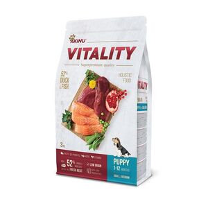 Akinu VITALITY kachní & rybí granule pro malá střední štěňata 3 kg obraz