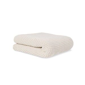 Bonjourbébé dětská pletená deka organická bavlna 70x90cm Beige obraz